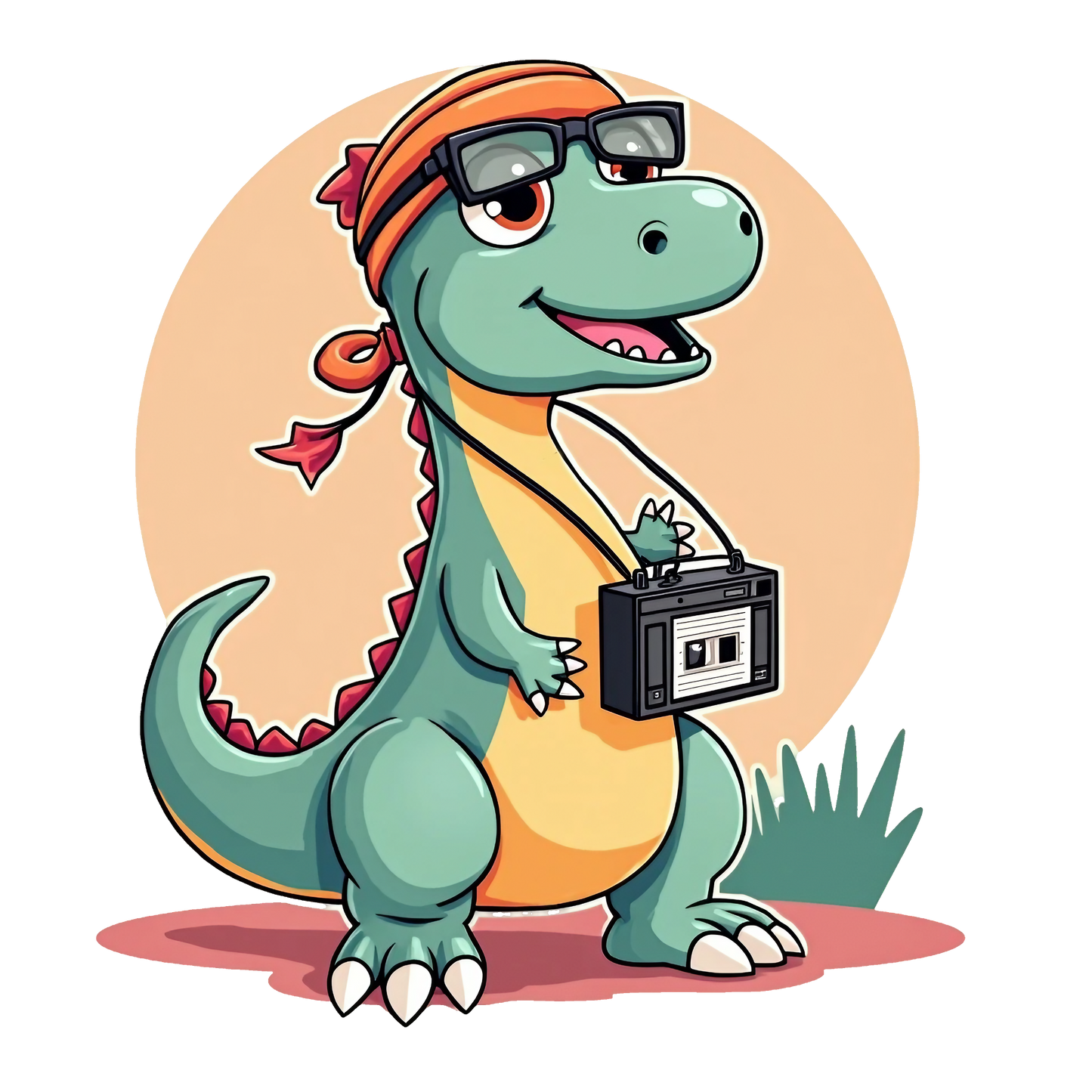 Dino met bril Digitaal