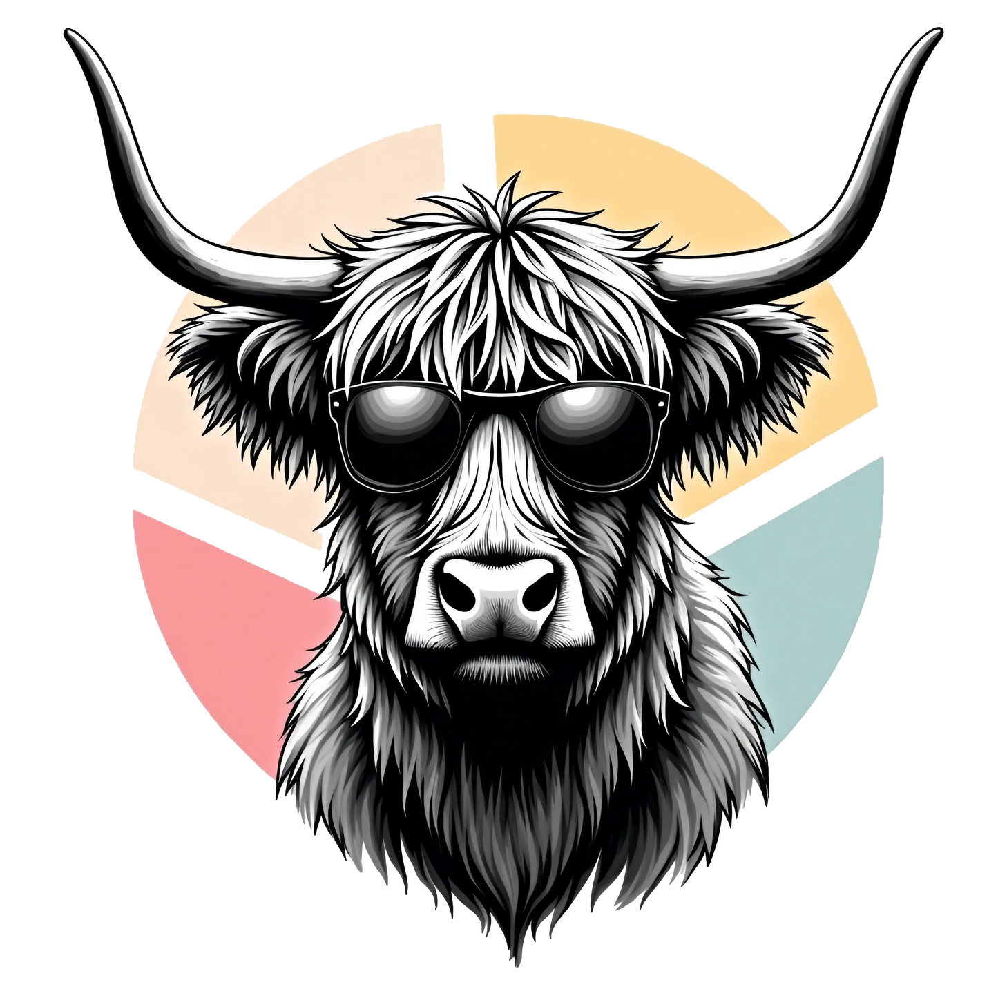 Highlander Cow Bril Digitaal