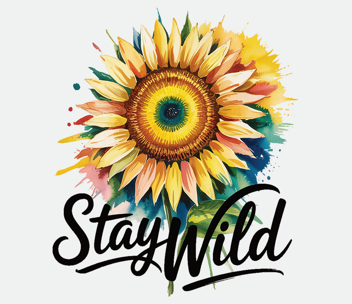 Stay Wild Sunflower Dtf Transfer