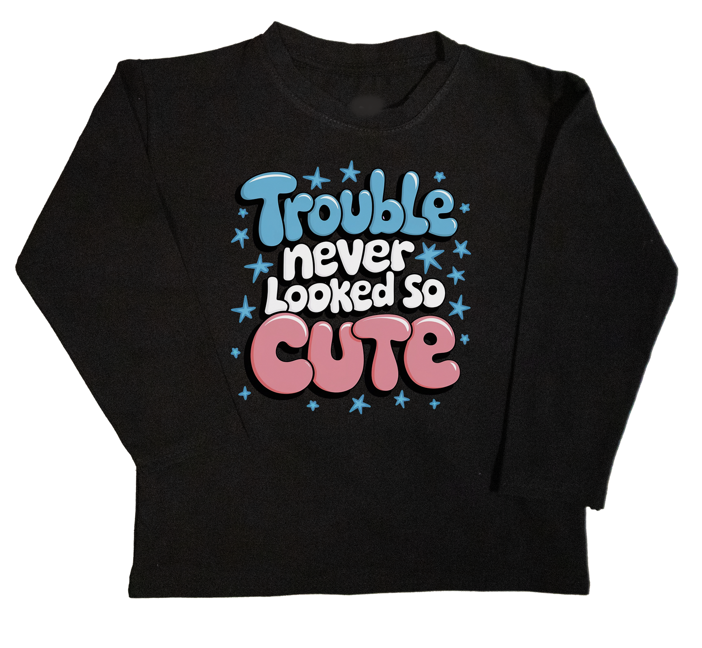 Trouble never looked so cute 2 zwart