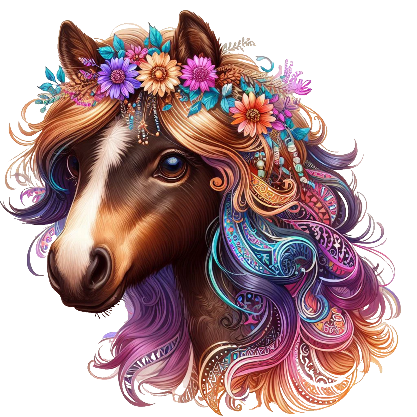 Boho Pferd Digital