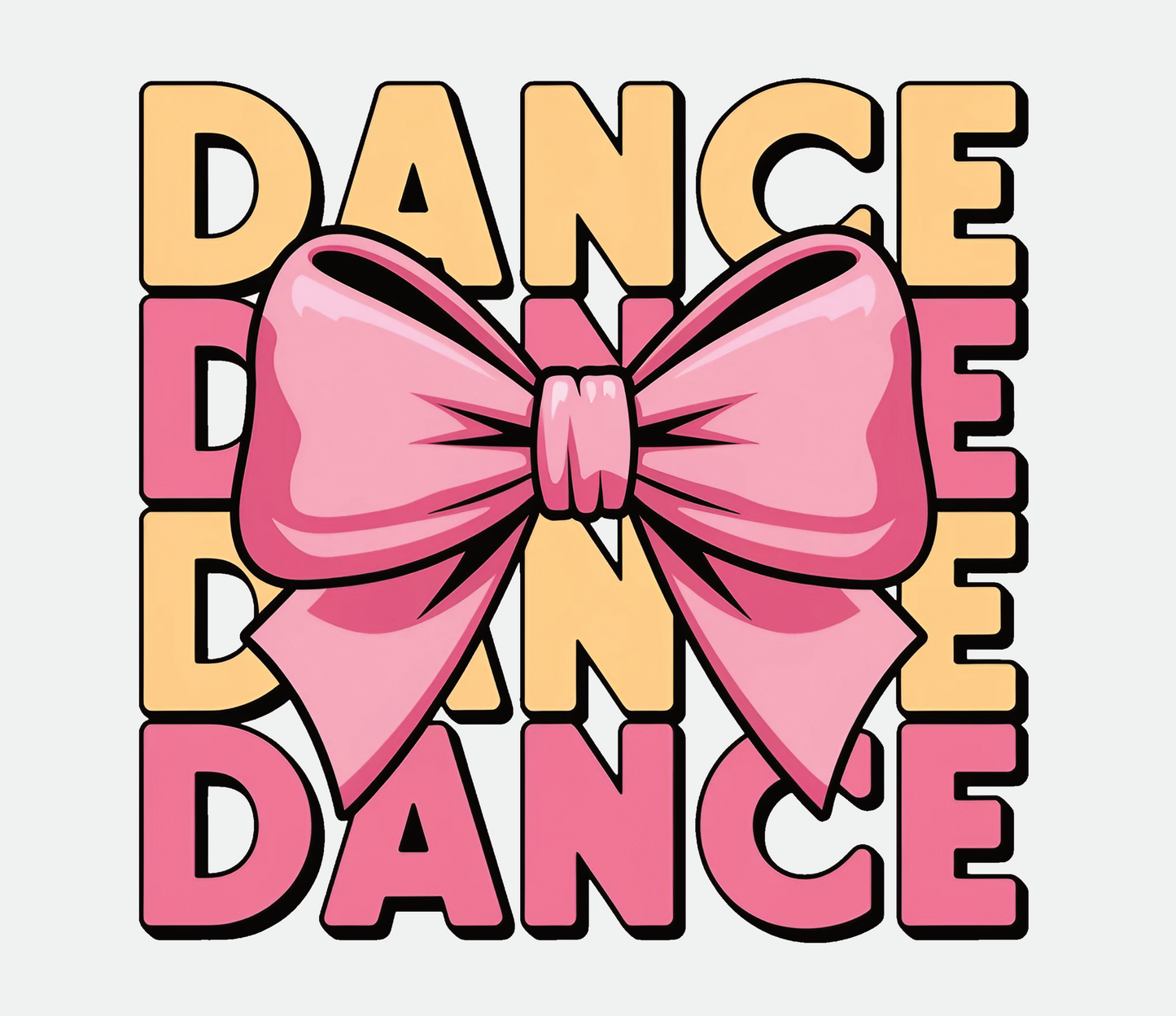 Dance Bow DTF Transfer
