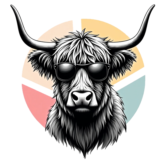 Highlander Cow Bril Digitaal