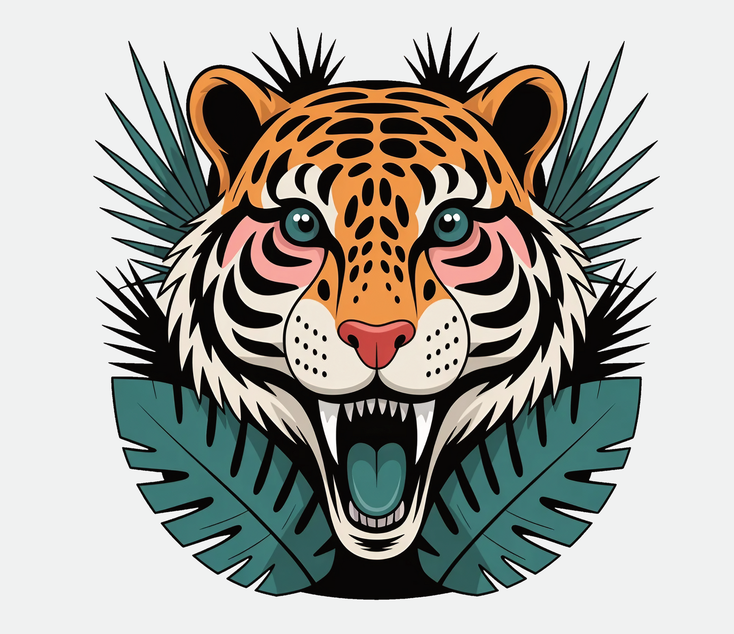Jungle Tiger Dtf Transfer