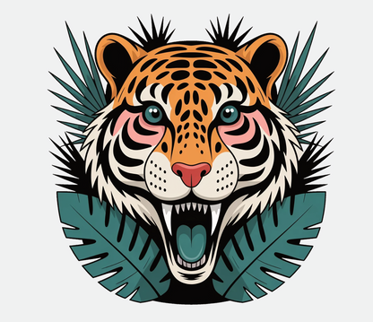 Jungle Tiger Dtf Transfer