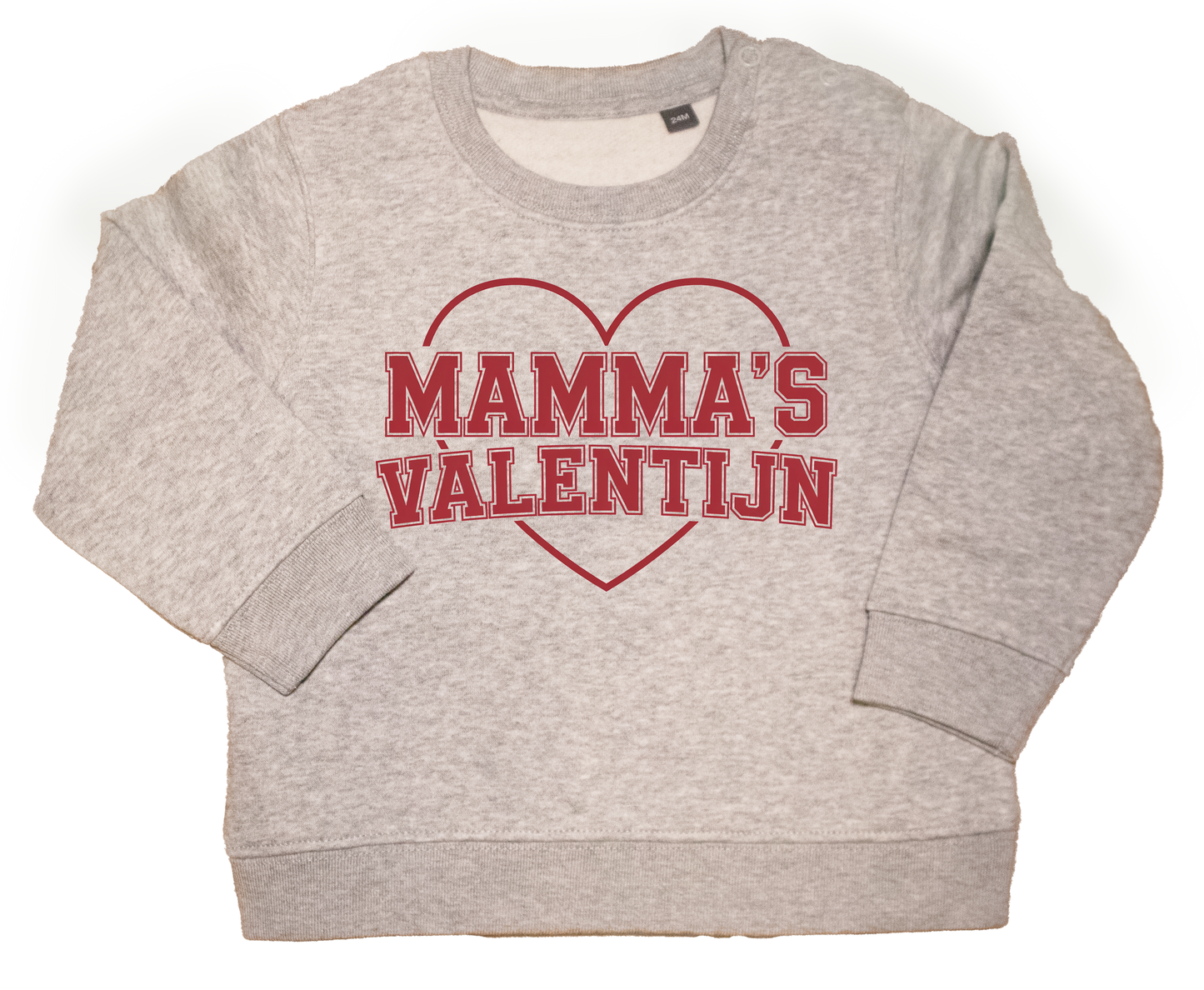 Mamma's Valentijn 2 sweater grijs