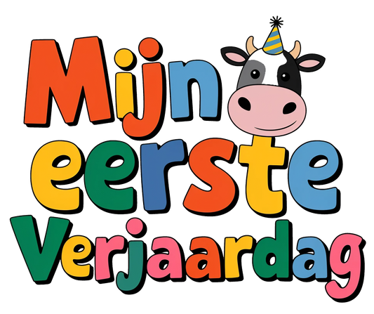 Mijn eerste verjaardag koe Digitaal