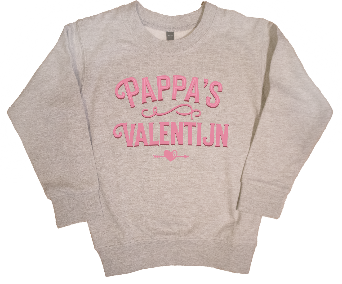 Pappa's Valentijn sweater grijs