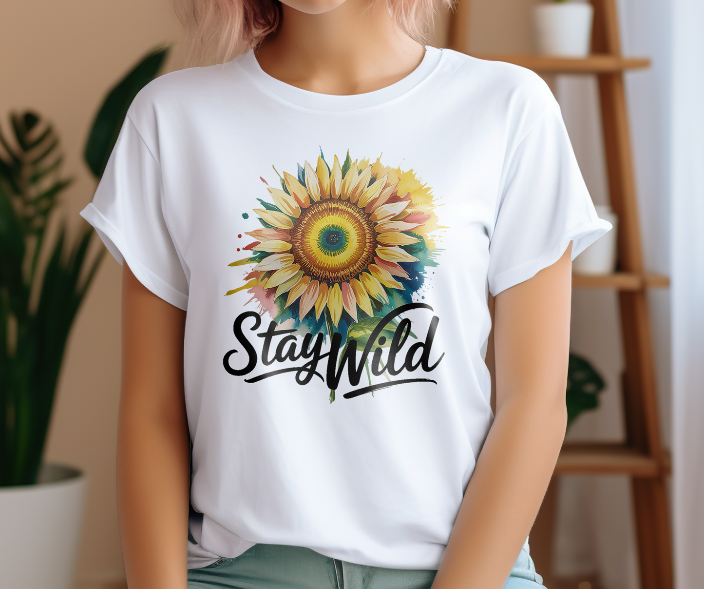 Stay Wild Sunflower  Dtf Transfer