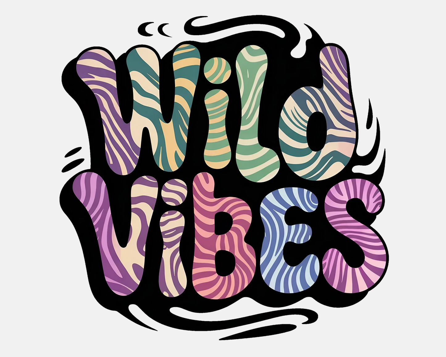 Wild Vibes Bold Dtf Transfer