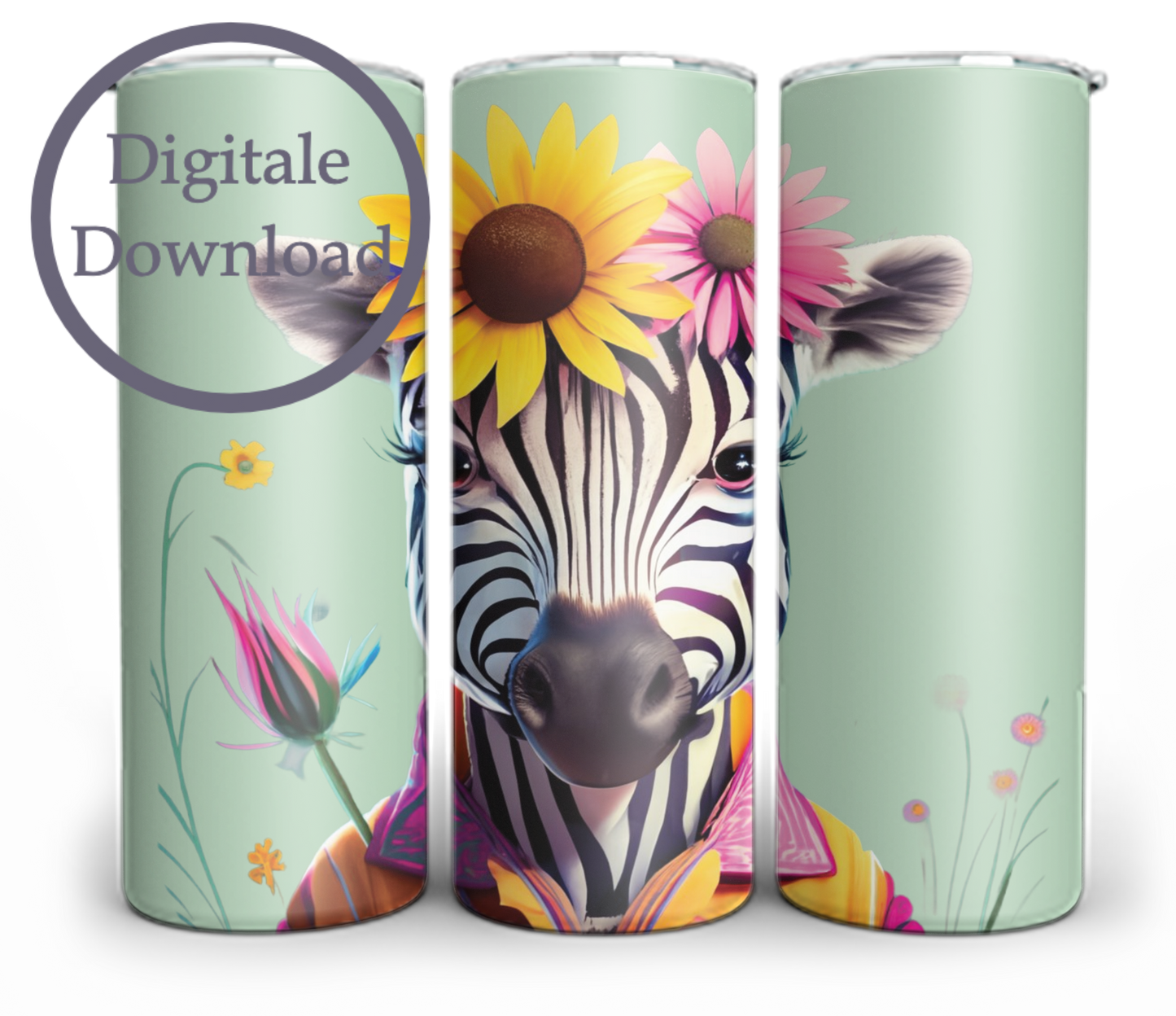 Flower Zebra Digitaal