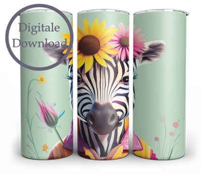 Flower Zebra Digitaal