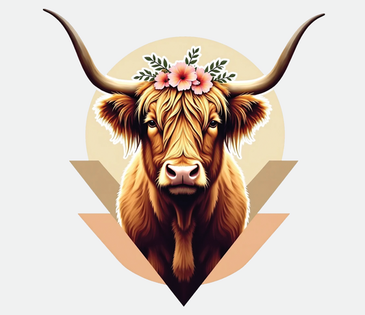 Higlander Cow DTF Transfer