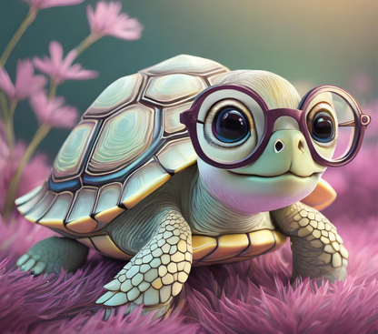 Schildpad Bril Digitaal